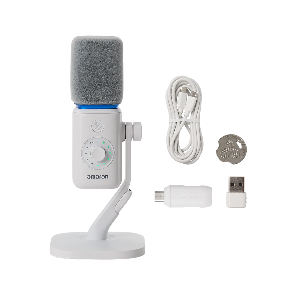 amaran Mic Desktop Stand Kit (White)